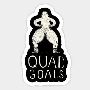 quad goals Sticker